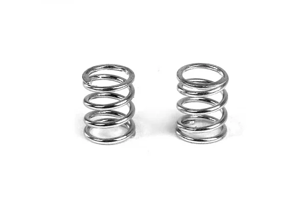 XRay Front Coil Spring 3.6X6X0.5mm; C=4.0 - Silver (2) ** CLEARANCE **
