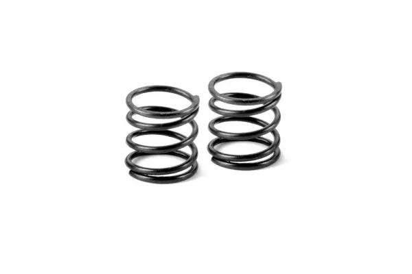 XRay Front Coil Spring For 4mm Pin C=2.1-2.3 - Black (2) — image 1 of 2