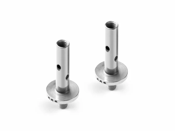 XRay X12 Kingpin 4mm With Holes - 1.0 3 Dots - Nickel Coated (2)