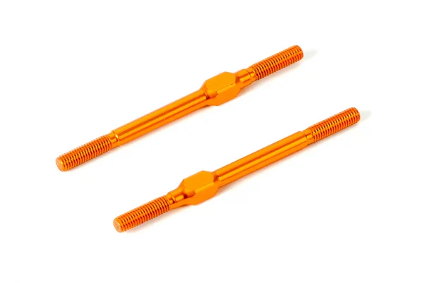 XRay Aluminium Adj. Turnbuckle M3X51 mm - Swiss 7075 T6 - Orange (2)