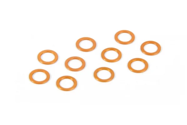XRay Aluminium Shim 5.3X7.8X0.5mm - Orange (10)