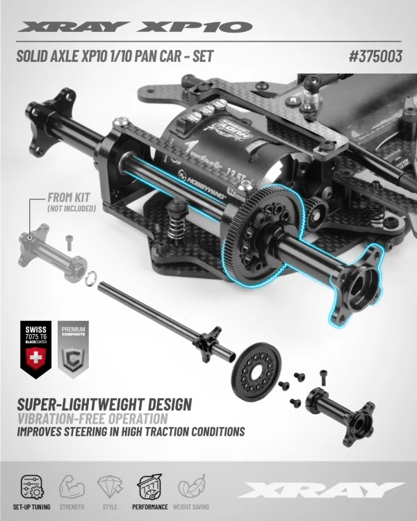 XRay Solid Axle Xp10 1:10 Pan Car - Set &mdash; image 2 of 2
