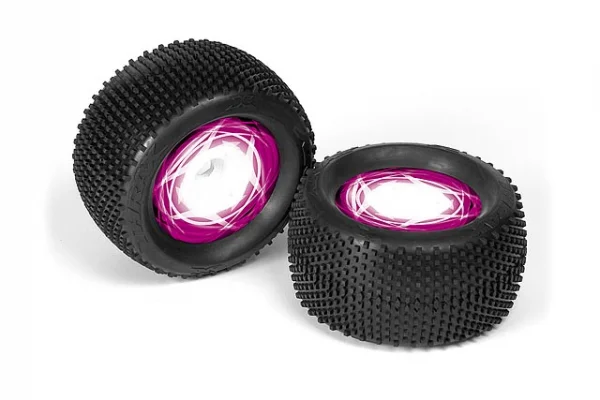 XRay GTXE Wheel Stickers - Die-Cut - Pink