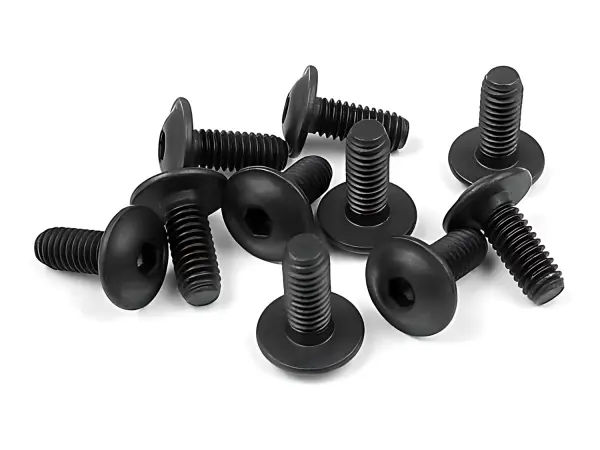 XRay Hex Screw Flanged SH M4X10 (10) — image 1 of 2