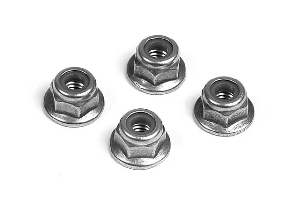 XRay Nut M4 With Flange (10)