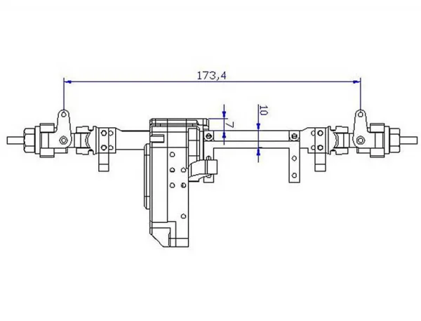 RC4WD Bully 2 Competition Crawler Front Axle