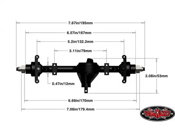 RC4WD Yota II Ultimate Scale Cast Axle (Front) — image 9 of 9