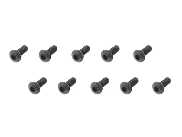 ARAC9807 Wheelspin Racing Button Head Hex Machine Screw M3X8mm (10Pcs)