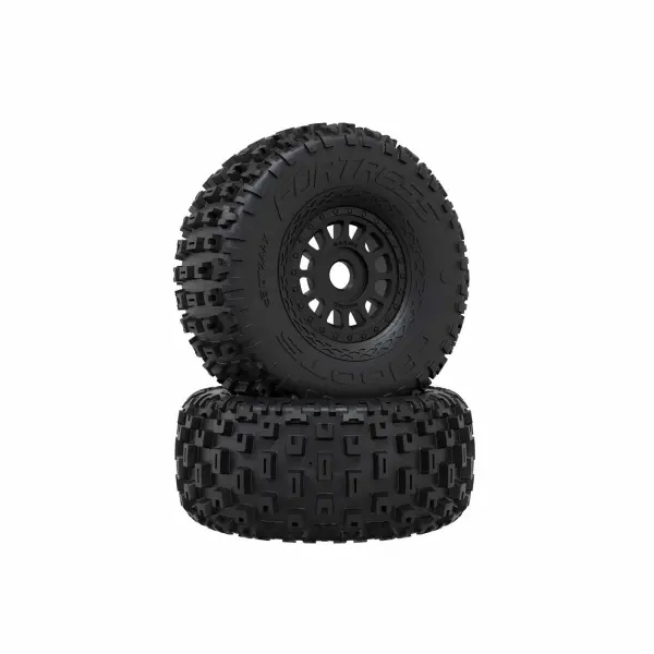 dBOOTS FORTRESS Tire Set Glued - Black (2pcs)