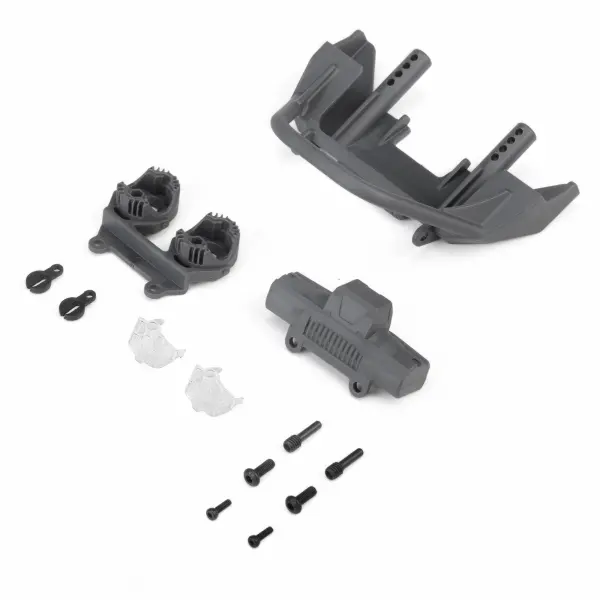 Front Bumper Set - Gray - Jeep JT: SCX10 III MotoBilt