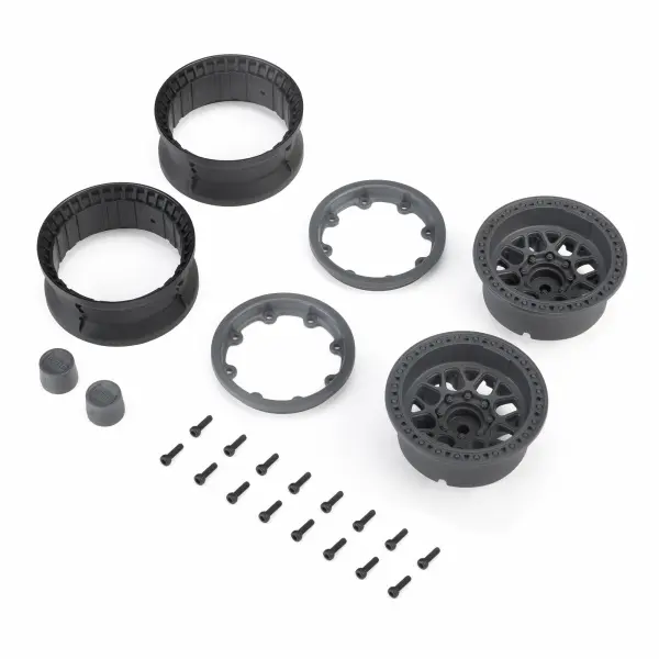 1.9 KMC Grenede Beadlock Wheels - Gray (2)