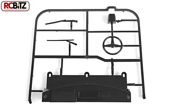 RC4WD Mojave II Dash and Wiper Parts Tree (Black) — image 1 of 2