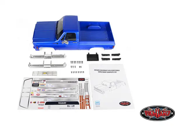 RC4WD Chevrolet K10 Scottsdale Hard Body Complete Set (Blue) &mdash; image 15 of 17