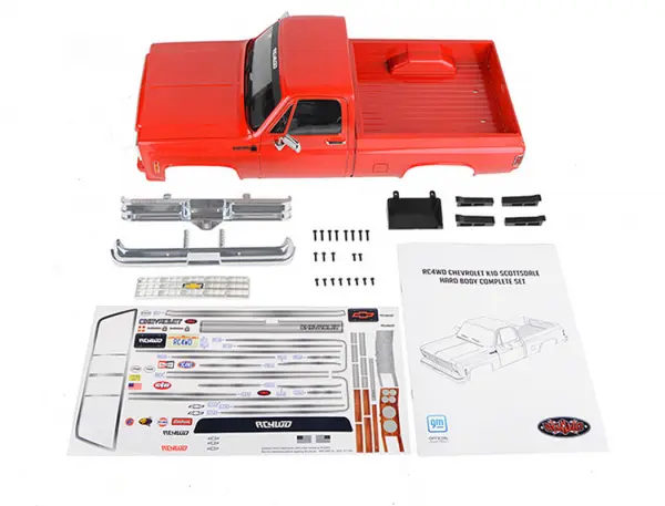RC4WD Chevrolet K10 Scottsdale Hard Body Complete Set (Red) &mdash; image 15 of 18