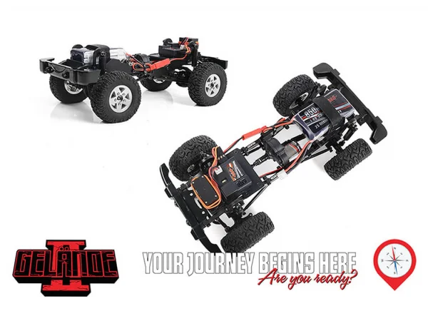 RC4WD 1:18 Gelande II - Black Rock Body Set (Orange) - RTR