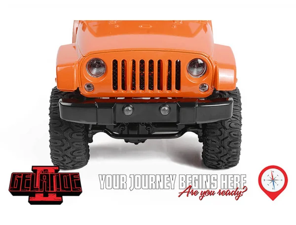 RC4WD 1:18 Gelande II - Black Rock Body Set (Orange) - RTR