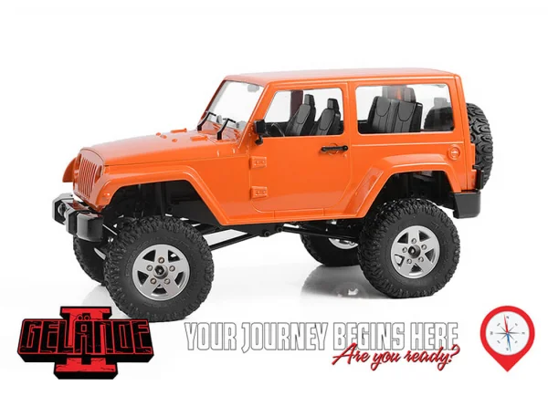 RC4WD 1:18 Gelande II - Black Rock Body Set (Orange) - RTR