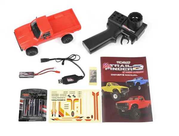 RC4WD Trail Finder 2 1:24 RTR With Mojave II Hard Body Set - Red — image 20 of 20