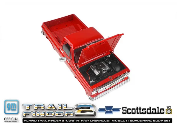 RC4WD Trail Finder 2 LWB RTR - Chevrolet K10 Hardbody Red