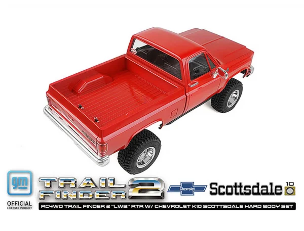 RC4WD Trail Finder 2 LWB RTR - Chevrolet K10 Hardbody Red