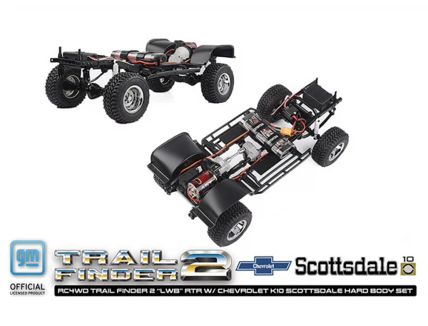 RC4WD Trail Finder 2 LWB RTR - Chevrolet K10 Hardbody Red