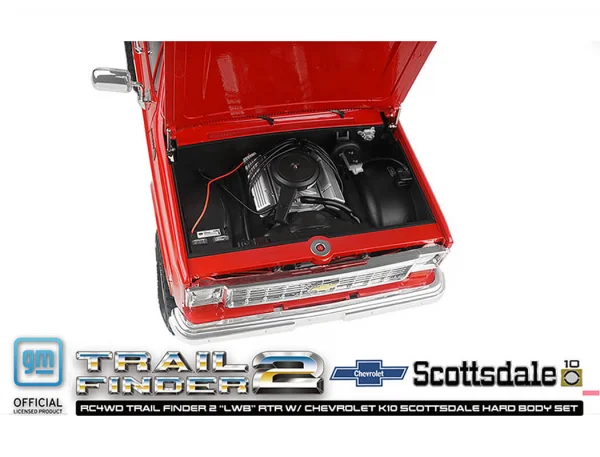 RC4WD Trail Finder 2 LWB RTR - Chevrolet K10 Hardbody Red