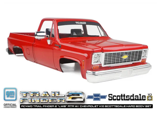 RC4WD Trail Finder 2 LWB RTR - Chevrolet K10 Hardbody Red