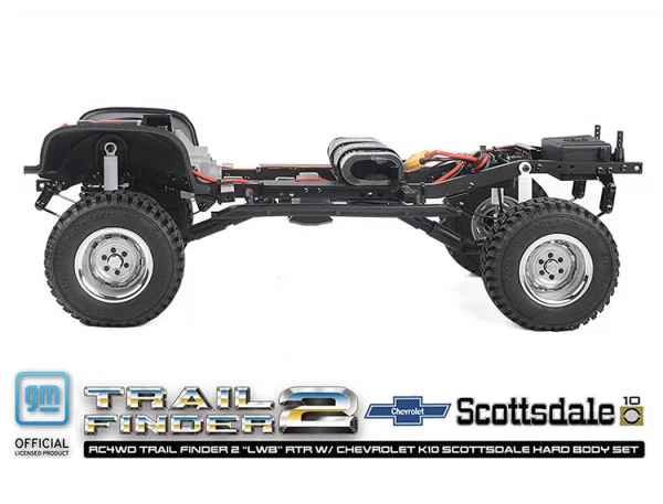RC4WD Trail Finder 2 LWB RTR - Chevrolet K10 Hardbody Black
