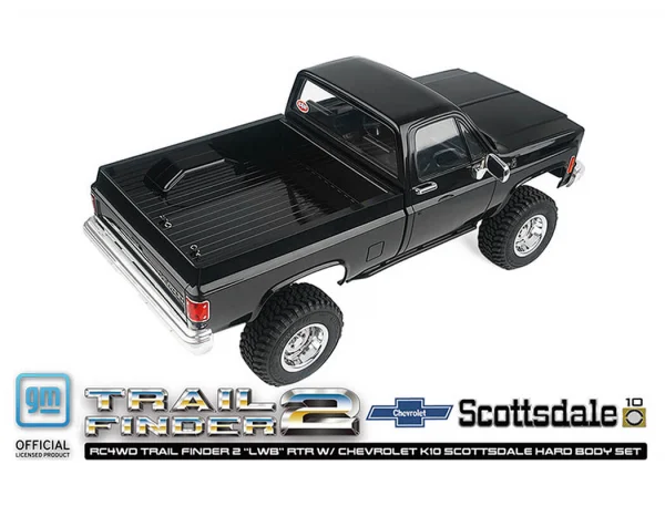 RC4WD Trail Finder 2 LWB RTR - Chevrolet K10 Hardbody Black