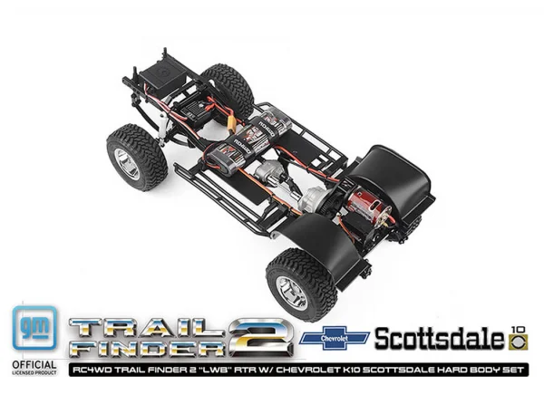 RC4WD Trail Finder 2 LWB RTR - Chevrolet K10 Hardbody Black
