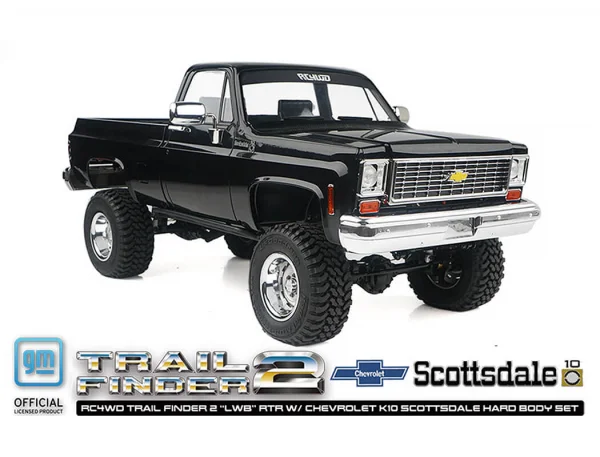 RC4WD Trail Finder 2 LWB RTR - Chevrolet K10 Hardbody Black