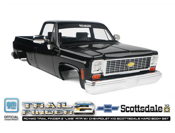 RC4WD Trail Finder 2 LWB RTR - Chevrolet K10 Hardbody Black