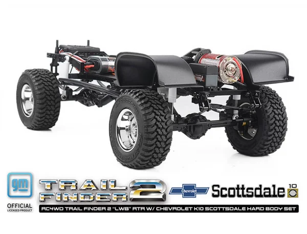 RC4WD Trail Finder 2 LWB RTR - Chevrolet K10 Hardbody Black