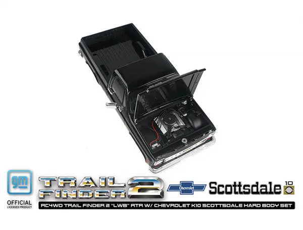 RC4WD Trail Finder 2 LWB RTR - Chevrolet K10 Hardbody Black &mdash; image 6 of 20