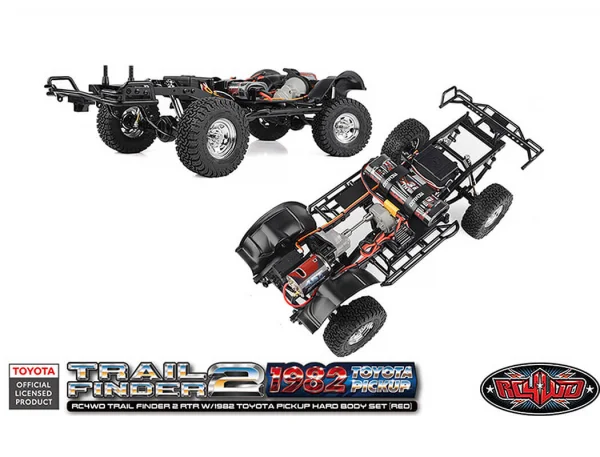 RC4WD Trail Finder2 RTR With 1982 Toyota Pickup Hard Body Red
