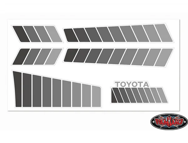 RC4WD Toyota 84-85 Body Decals (Grey) — image 1 of 4