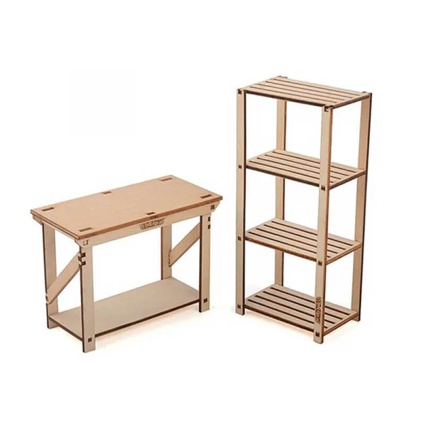 RC4WD 1:10 Wood Garage Shelves and Work Bench Set RC4WD — image 7 of 7