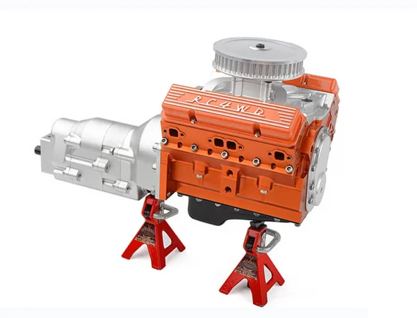 RC4WD Aluminium Valve Covers For Scale V8 Engine (Orange)