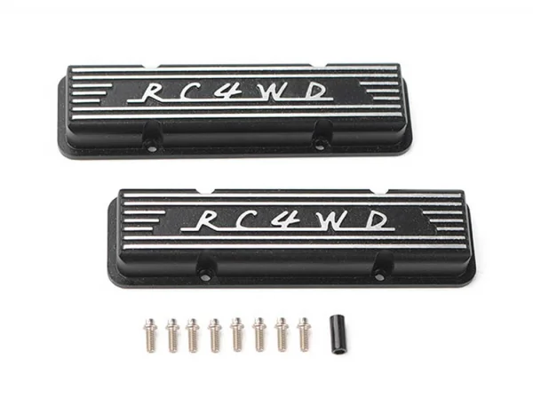 RC4WD Aluminium Valve Covers For Scale V8 Engine (Black)