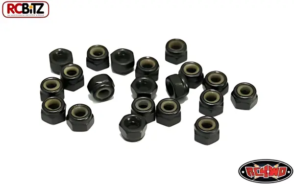 RC4WD Nylock Nuts M3 (Black) — image 1 of 3