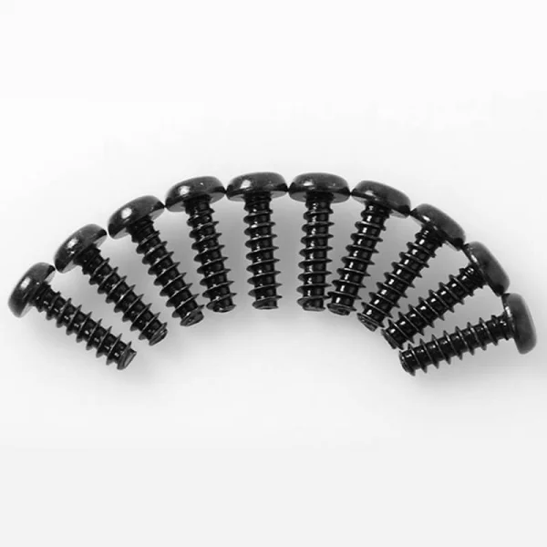 RC4WD Button Head Self Tapping Screws M3 X 10mm (Black) — image 2 of 2