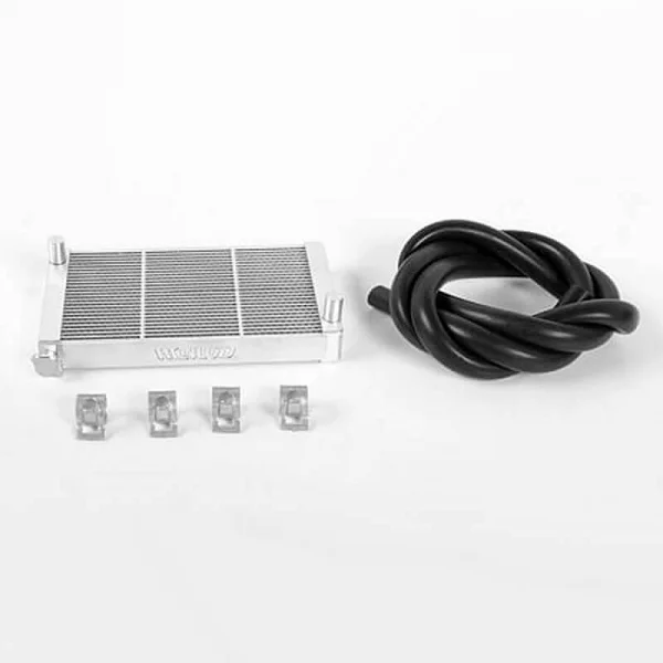 RC4WD Radiator + Hose & clamps for V8 Scale Motor Engine Rad Hoses RC