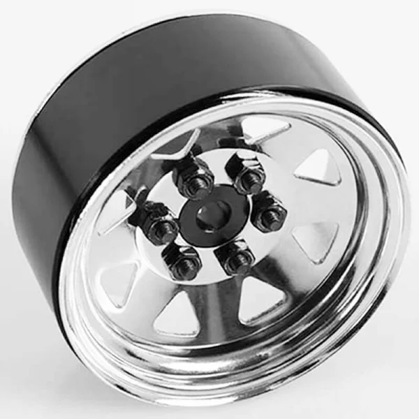 RC4WD 6 Lug Wagon 1.9 Steel Stamped Beadlock Wheels (Chrome)