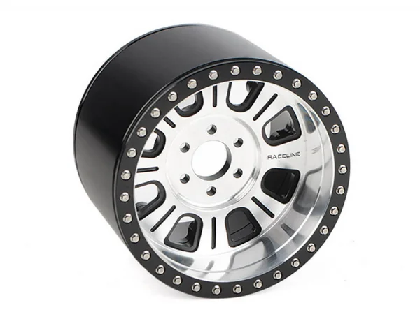 RC4WD Diesel Front Semi Truck Stamped Beadlock Wheels (Chrome) (Pair)