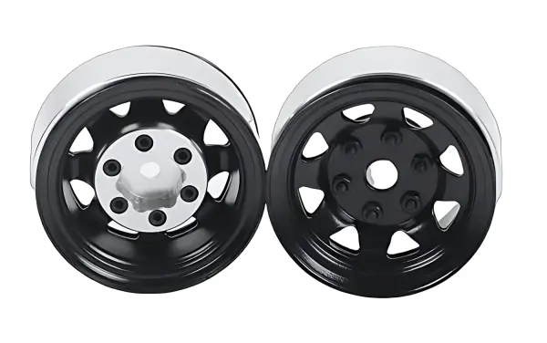RC4WD Stamped Steel 1.55 Stock Black Beadlock Wheel — image 1 of 8
