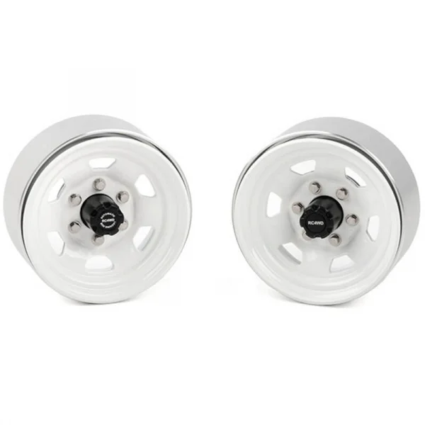 RC4WD Stamped Steel 1.7 Beadlock SR5 Wheels (White/Black) RC4WD — image 3 of 6