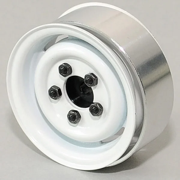 RC4WD 1.55 Landies Vintage Stamped Steel Beadlock Wheels (White) — image 5 of 5
