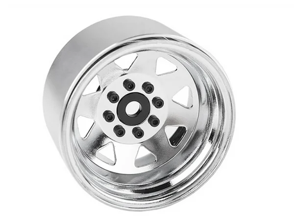 RC4WD 8Lug Deep Dish Wagon 1.9 Steel Stamped Beadlock Wheels Chrome (4)