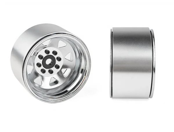 RC4WD 8Lug Deep Dish Wagon 1.9 Steel Stamped Beadlock Wheels Chrome (4)
