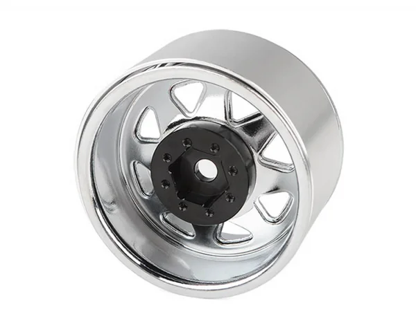 RC4WD 8Lug Deep Dish Wagon 1.9 Steel Stamped Beadlock Wheels Chrome (4)